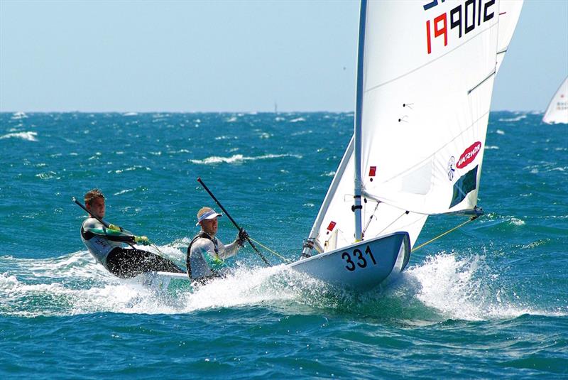 Tom Burton kicks-off 2015 by winning the 2015 Australian Laser National title photo copyright Perth Sailing Photography taken at Mandurah Offshore Fishing and Sailing Club and featuring the ILCA 7 class
