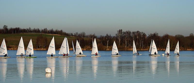 Crewsaver Tipsy Icicle Series week 1 at Leigh & Lowton photo copyright Gerrard Van Den Hoek taken at Leigh & Lowton Sailing Club and featuring the ILCA 7 class