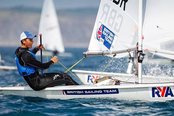 Henry Wetherell on day 1 of the RYA Youth Nationals photo copyright Paul Wyeth / RYA taken at Weymouth & Portland Sailing Academy and featuring the ILCA 7 class