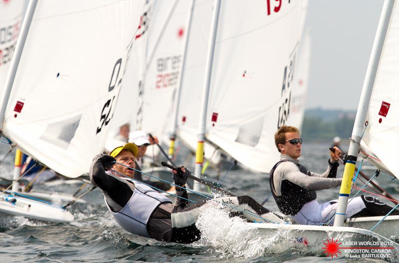 Robert Scheidt (BRA) on day 4 of the Laser Standard Men's Worlds photo copyright Luka Bartulovic / SailingShot taken at CORK and featuring the ILCA 7 class