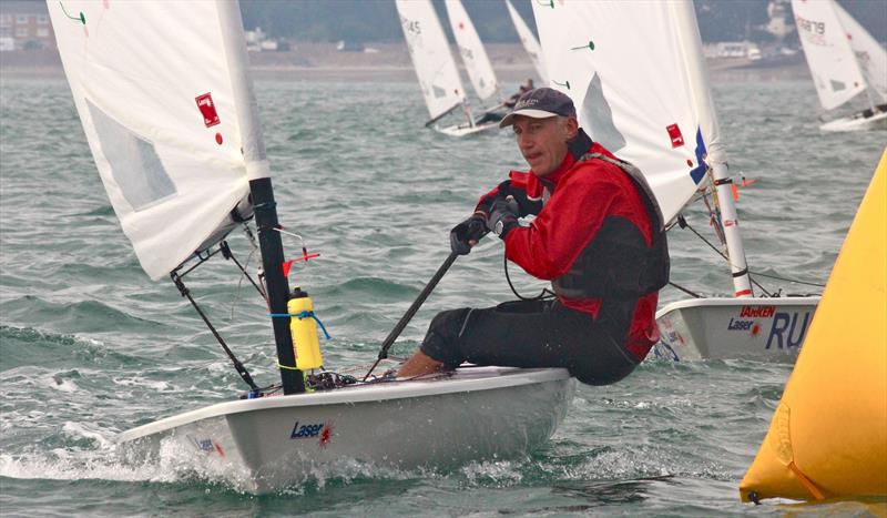 Mertin Speller in the UBS Jersey Regatta 2015 photo copyright Simon Ropert taken at St Helier Yacht Club and featuring the ILCA 7 class