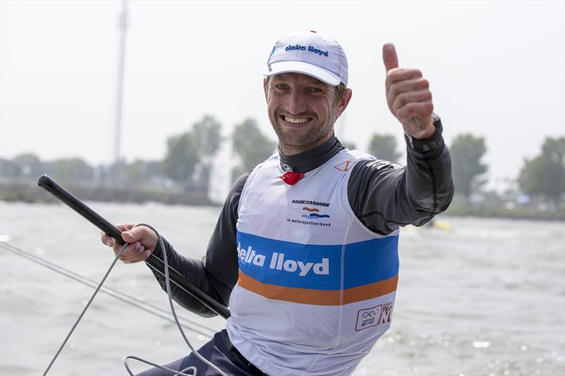 Rutger van Schaardenburg on medal race day at the Delta Lloyd Regatta photo copyright Sander van der Borch taken at Regatta Center Medemblik and featuring the ILCA 7 class