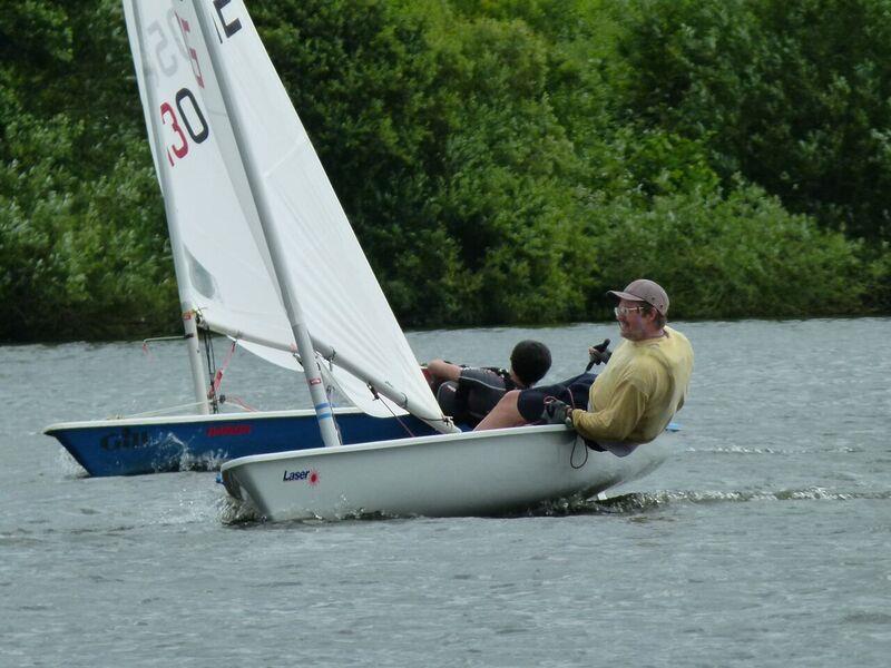 Lasers at Fishers Green photo copyright Godfrey Clark taken at Fishers Green Sailing Club and featuring the ILCA 7 class