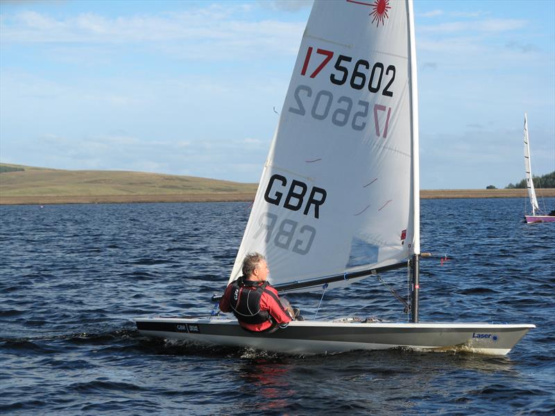 Neil Garrison, Laser winner at the Kielder Water September Open photo copyright John Scullion taken at Kielder Water Sailing Club and featuring the ILCA 7 class