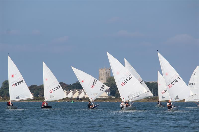 Christchurch Harbour Interclub Series day 1 photo copyright Sarah Desjonqueres taken at Mudeford Sailing Club and featuring the ILCA 7 class