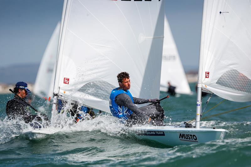 Jack Cookson on day 3 of the RYA Youth Nationals photo copyright Paul Wyeth / RYA taken at Hayling Island Sailing Club and featuring the ILCA 7 class