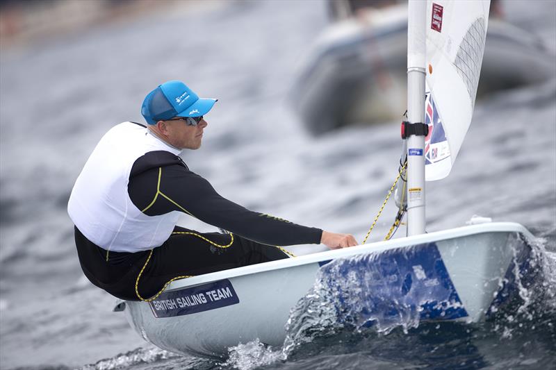 Nick Thompson at World Cup Hyères photo copyright Richard Langdon / British Sailing Team taken at COYCH Hyeres and featuring the ILCA 7 class