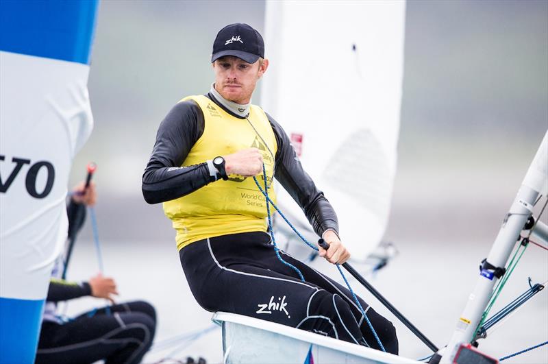 Laser Gold for Jean Baptiste Bernaz at the World Cup Series Final in Santander photo copyright Pedro Martinez / Sailing Energy / World Sailing taken at  and featuring the ILCA 7 class
