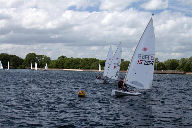 Lasers at Aldenham photo copyright Bryan Forbes taken at Aldenham Sailing Club and featuring the ILCA 7 class