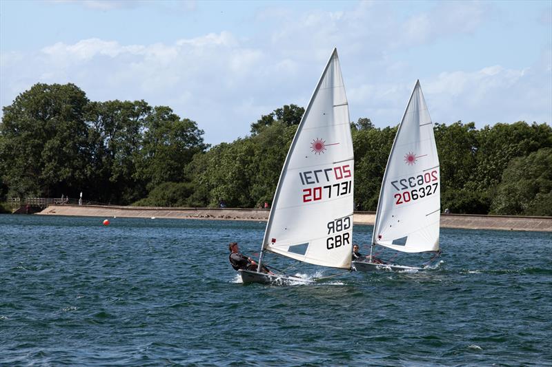 Lasers at Aldenham photo copyright Bryan Forbes taken at Aldenham Sailing Club and featuring the ILCA 7 class