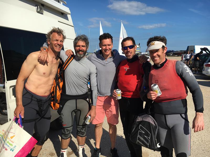 Irish contingent at the LaserPerformance Wildwind Laser Masters National Championships 2017 photo copyright David Freeman taken at Hayling Island Sailing Club and featuring the ILCA 7 class