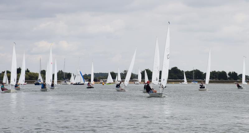 Racing at the Blackwater SC Annual Regatta 2017 photo copyright Christine Brown taken at Blackwater Sailing Club and featuring the ILCA 7 class