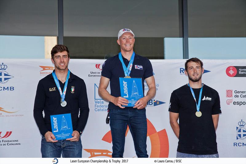 Nick Thompson wins the Laser Europeans in Barcelona photo copyright Laura Carrau / BISC taken at Barcelona International Sailing Center and featuring the ILCA 7 class