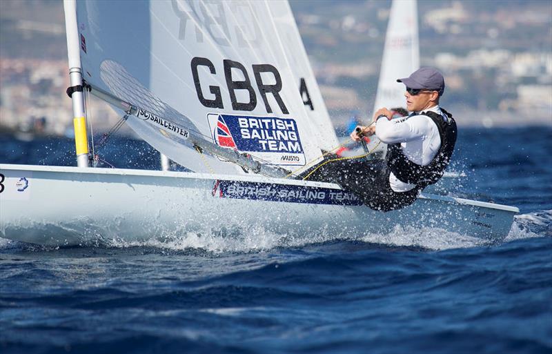 Nick Thompson wins the Laser Europeans in Barcelona photo copyright Laura Carrau / BISC taken at Barcelona International Sailing Center and featuring the ILCA 7 class