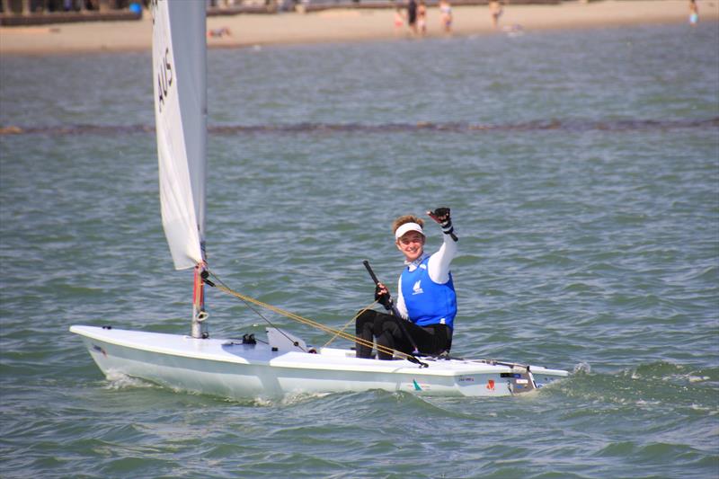 Jack Littlechild sailing his Laser - photo © Troy Cortis