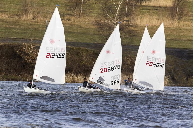 Leigh & Lowton Tipsy Icicle Series Week 6 photo copyright Gerard van den Hoek taken at Leigh & Lowton Sailing Club and featuring the ILCA 7 class