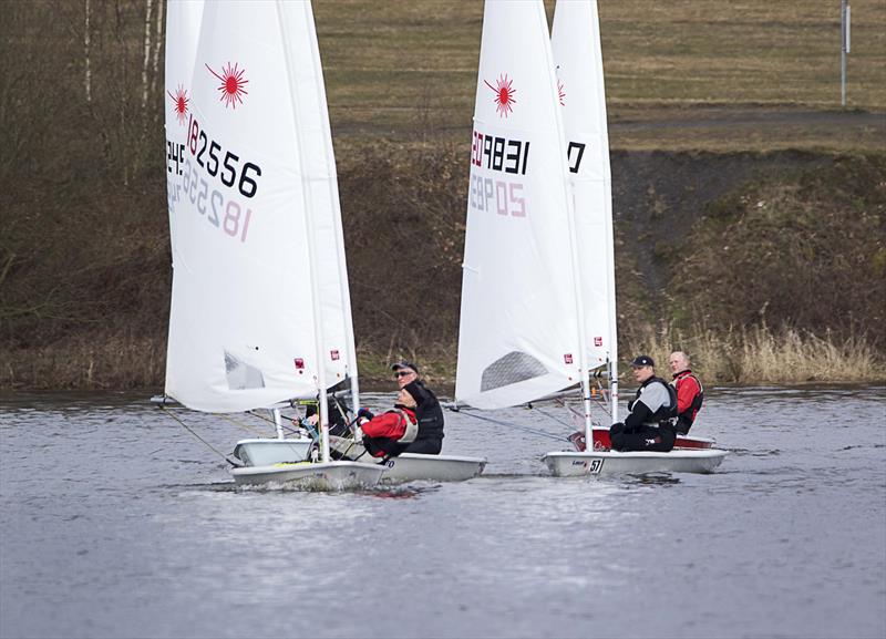 Leigh & Lowton Tipsy Icicle Series Week 10 photo copyright Gerard van den Hoek taken at Leigh & Lowton Sailing Club and featuring the ILCA 7 class