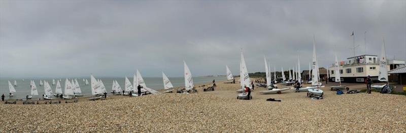 Laser Performance Masters Qualifier at Stokes Bay photo copyright Simon Ogden taken at Stokes Bay Sailing Club and featuring the ILCA 7 class