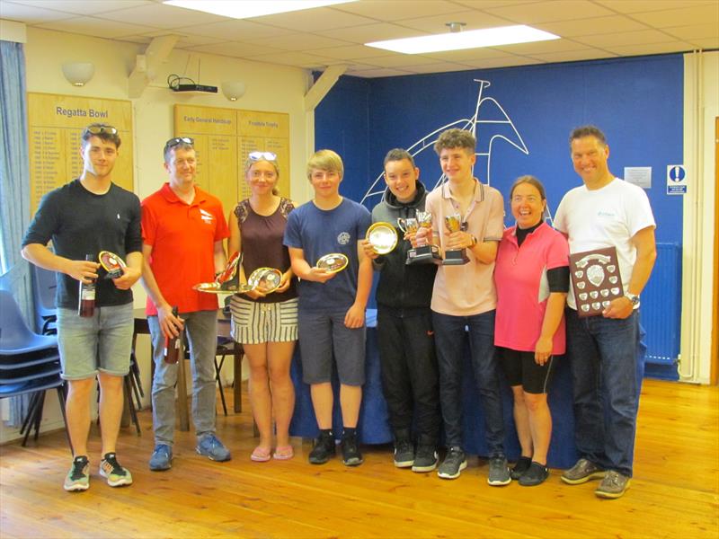 Ogston Laser Grand Prix prize winners photo copyright Dave Basford taken at Ogston Sailing Club and featuring the ILCA 7 class