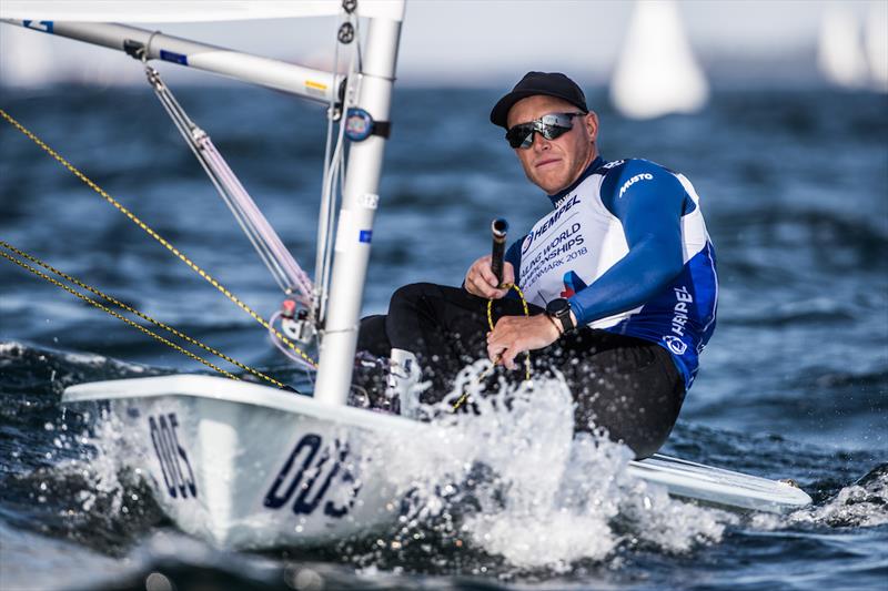 Nick Thompson at the Hempel Sailing World Championships Aarhus 2018 photo copyright Sailing Energy / World Sailing taken at Sailing Aarhus and featuring the ILCA 7 class