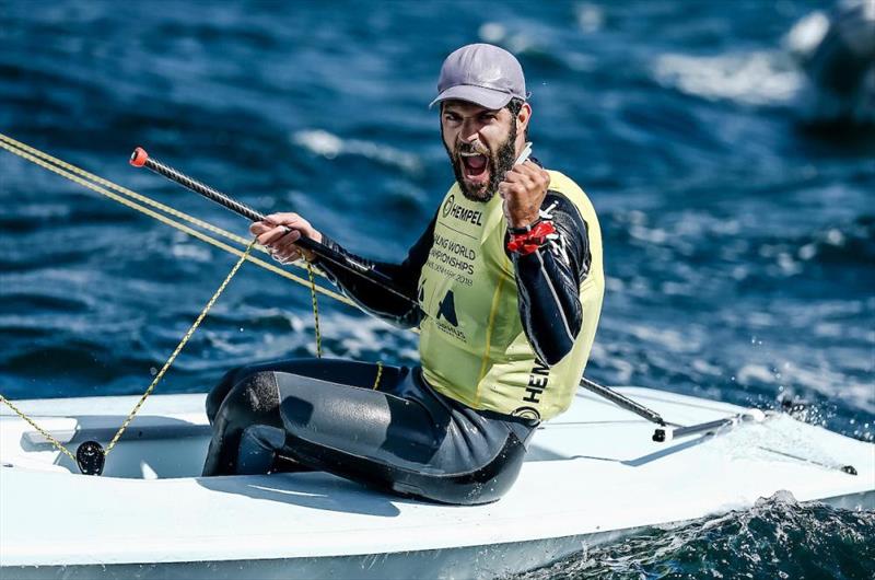 Laser gold for Pavlos Kontides (CYP) in the Hempel Sailing World Championships 2018 at Aarhus  photo copyright Sailing Energy / World Sailing taken at Sailing Aarhus and featuring the ILCA 7 class