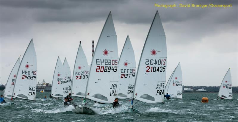 DLR Laser Masters World Championships in Dublin Bay photo copyright David Branigan / www.oceansport.ie taken at Dun Laoghaire Motor Yacht Club and featuring the ILCA 7 class