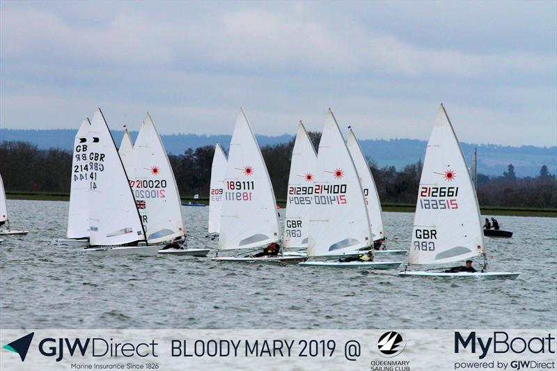 GJW Direct Bloody Mary 2019 photo copyright Mark Jardine taken at Queen Mary Sailing Club and featuring the ILCA 7 class