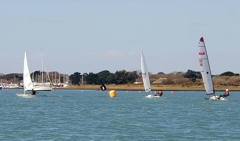 Keyhaven YC Spring Series Races 1 & 2 photo copyright Cy Grisley & Tom Compton taken at Keyhaven Yacht Club and featuring the ILCA 7 class