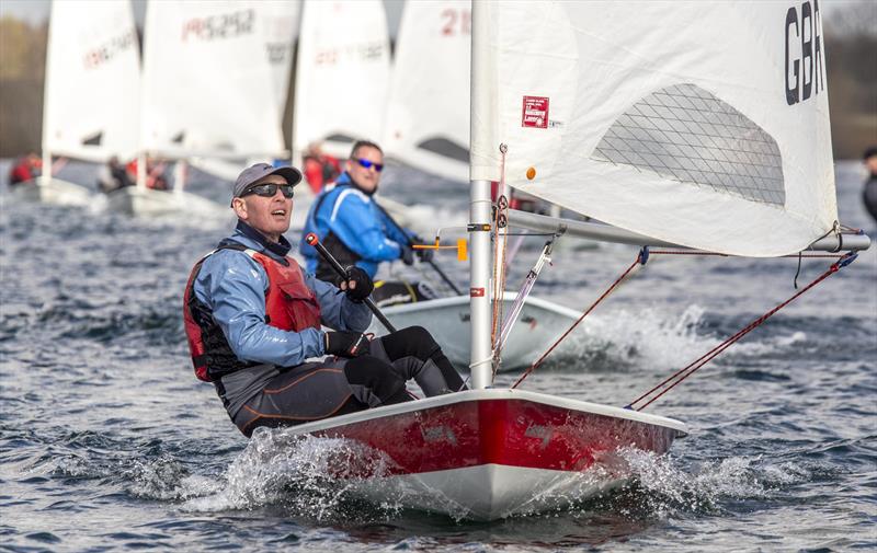 Close racing during the Laser Masters at Notts County - photo © David Eberlin