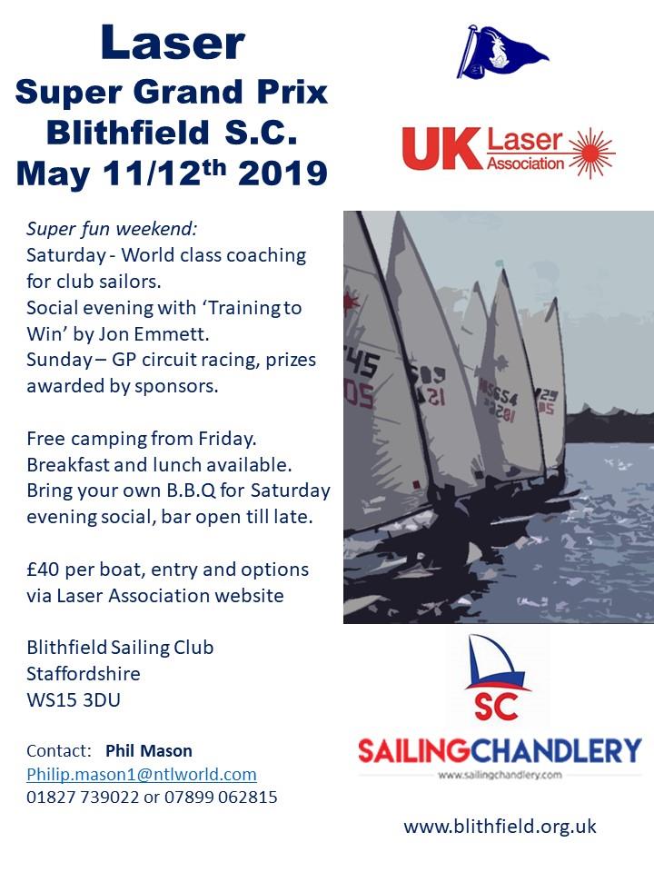 Laser Super Grand Prix at Blithfield photo copyright Phil Mason taken at Blithfield Sailing Club and featuring the ILCA 7 class