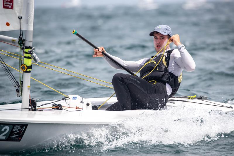 Finn Lynch during the Laser World Championship at Sakaiminato, Japan photo copyright Junichi Hirai / Bulkhead Magazine Japan taken at  and featuring the ILCA 7 class