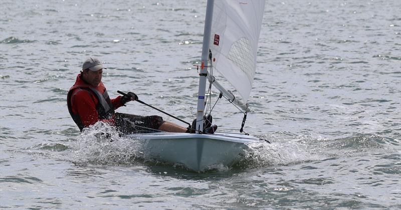 Christian Brewer showing perfect trim during Laserfest 2019 at Whitstable photo copyright Nicky Whatley taken at Whitstable Yacht Club and featuring the ILCA 7 class