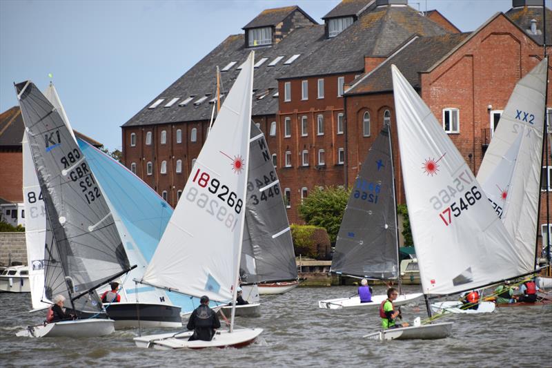 Oulton Week Fast Handicap action during Oulton Week 2019 photo copyright Trish Barnes taken at Waveney & Oulton Broad Yacht Club and featuring the ILCA 7 class