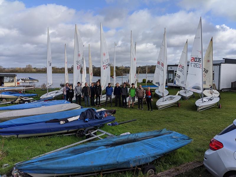 Motley Laser crew during the Sunday Laser racing at Maidenhead photo copyright James Gladwym taken at Maidenhead Sailing Club and featuring the ILCA 7 class