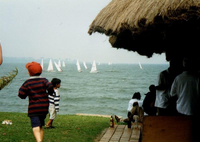 Laser race at Entebbe Sailing Club, Uganda photo copyright Liz Potter taken at  and featuring the ILCA 7 class