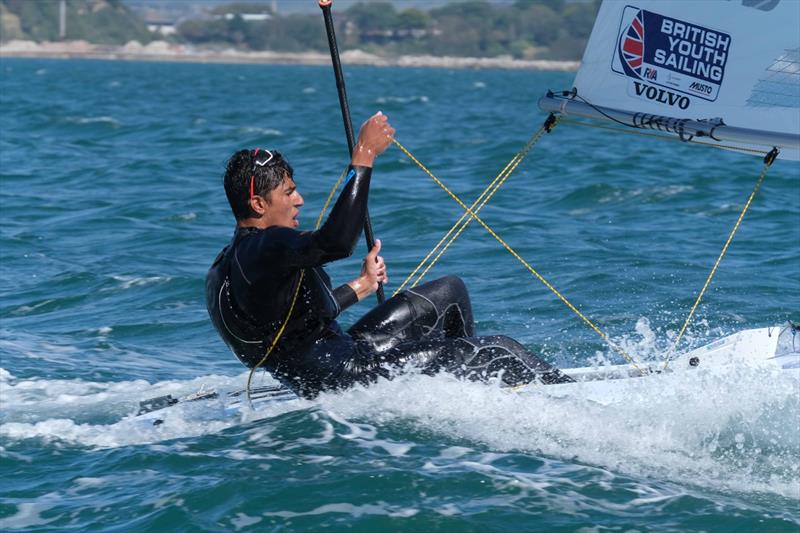 Krishan Bhogal during the UKLA ILCA 7 Nationals at the WPNSA photo copyright Sam Pearce taken at Weymouth & Portland Sailing Academy and featuring the ILCA 7 class