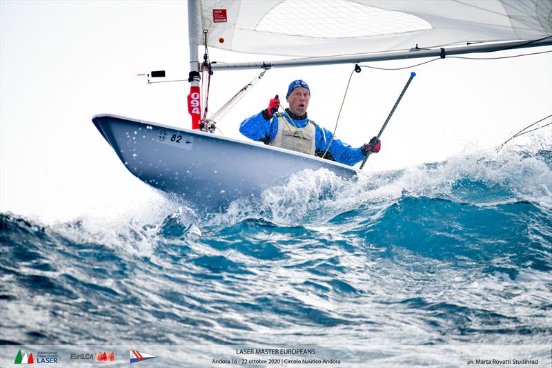 2020 Laser Master Europeans day 4 photo copyright Marta Rovatti Studihrad taken at Circolo Nautico Andora and featuring the ILCA 7 class