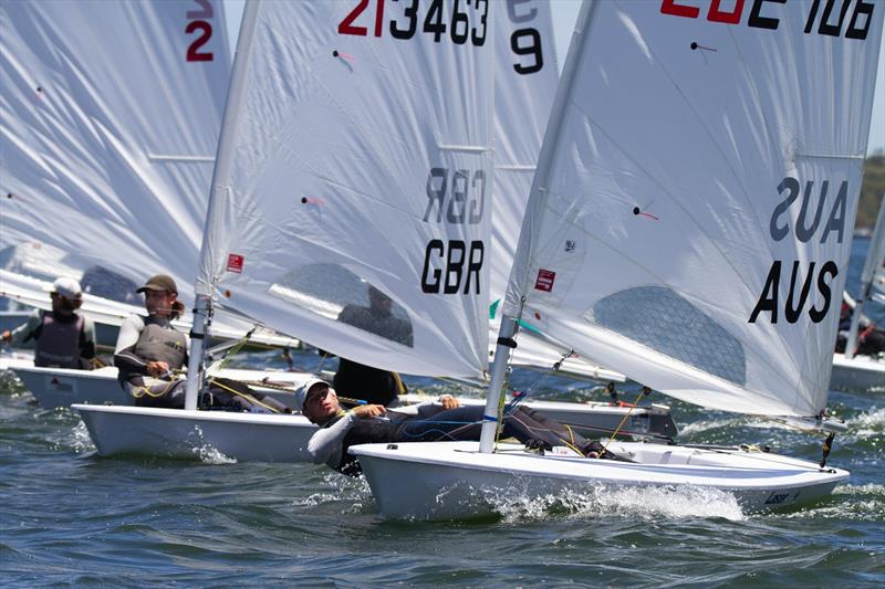 Matt Wearn powered up during the Goolugatup Sailing Carnival photo copyright Bernie Kaaks taken at South of Perth Yacht Club and featuring the ILCA 7 class