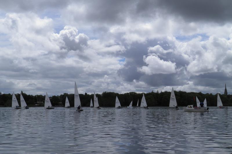 Midland SC Laser Open: Race 2, where has the wind gone! photo copyright John Couperthwaite taken at Midland Sailing Club and featuring the ILCA 7 class
