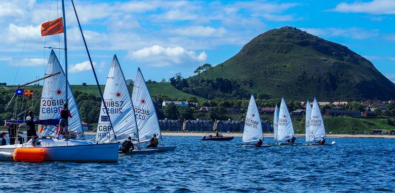 Start of the Laser class during the East Lothian Yacht Club 2021 Regatta photo copyright Derek Braid taken at East Lothian Yacht Club and featuring the ILCA 7 class