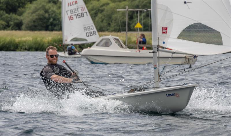 Third placed Alex Piggott during the Notts County SC Laser Open photo copyright David Eberlin taken at Notts County Sailing Club and featuring the ILCA 7 class