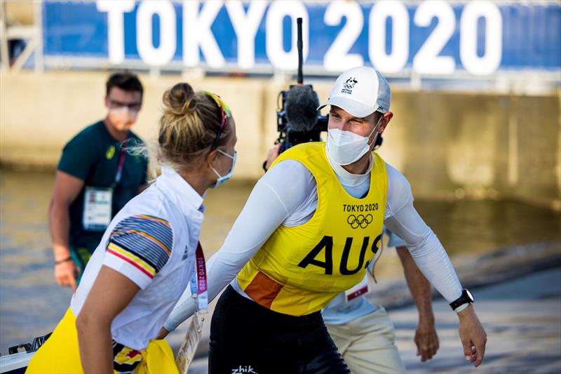 Matt Wearn assured of Laser Gold on day 6 of the Tokyo 2020 Olympic Sailing Competition - photo © Sailing Energy / World Sailing