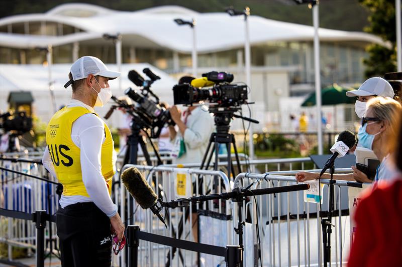 Matt Wearn assured of Laser Gold on day 6 of the Tokyo 2020 Olympic Sailing Competition - photo © Sailing Energy / World Sailing