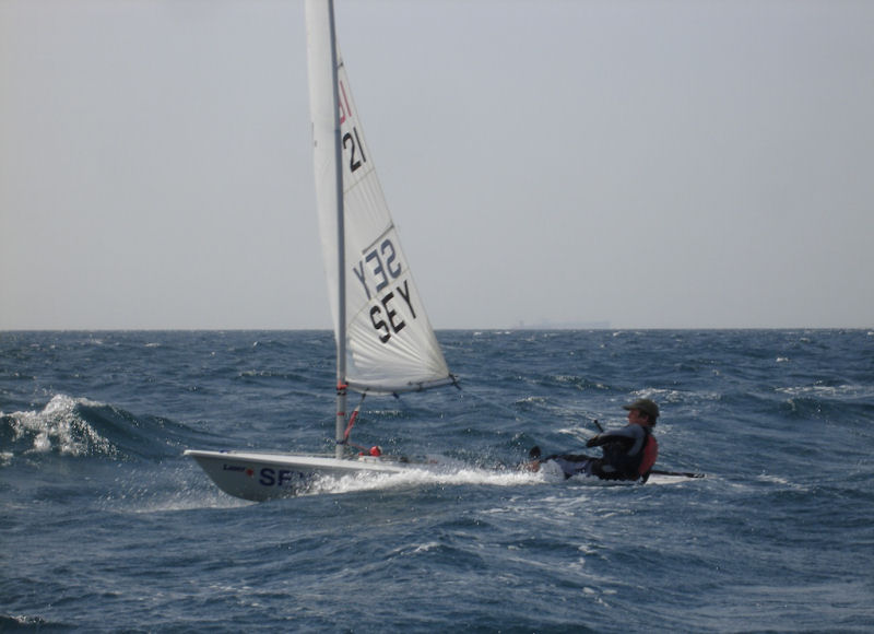 Racing in the Volvo Oman Laser Nationals at the Ras al Hamra Recreation Centre photo copyright Stephen Rice taken at Ras al Hamra Boat Club and featuring the ILCA 7 class