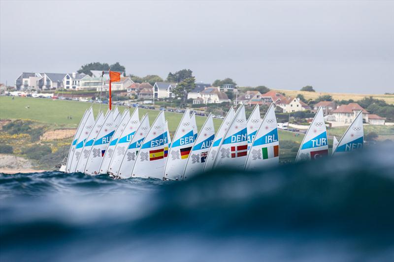 Laser racing on day seven of the London 2012 Olympic Sailing Competition photo copyright Tom Gruitt / www.tom-gruitt.co.uk taken at Weymouth & Portland Sailing Academy and featuring the ILCA 7 class