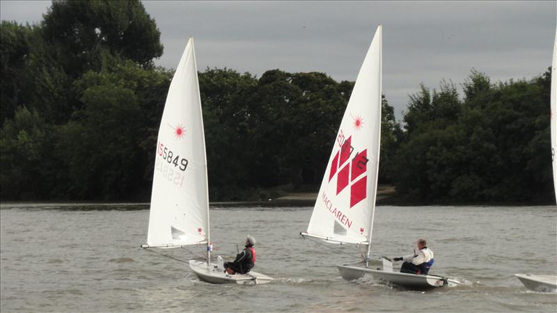 Lasers at London Corinthian photo copyright Penny Evans taken at London Corinthian Sailing Club and featuring the ILCA 7 class