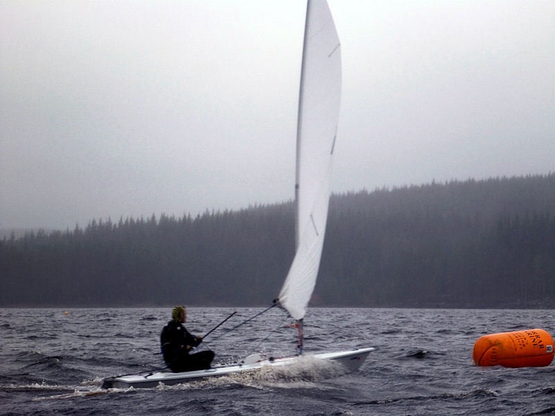 Richard Purdy, winner of the Slow Handicap fleet during the Kielder Water Sailing Club May Open photo copyright John Scullion taken at Kielder Water Sailing Club and featuring the ILCA 7 class