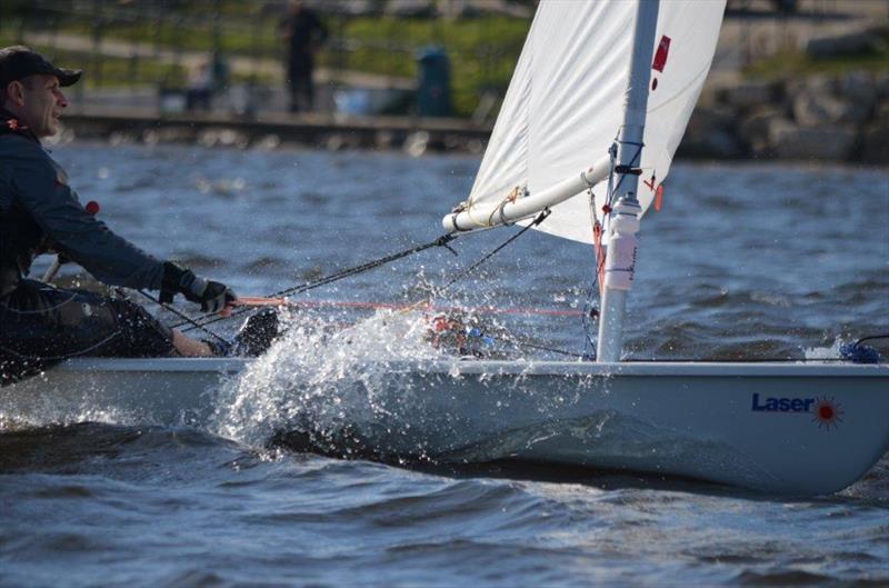 Stuart Belfield wins the Scaling Dam Laser open photo copyright Paul Armstrong taken at Scaling Dam Sailing Club and featuring the ILCA 7 class