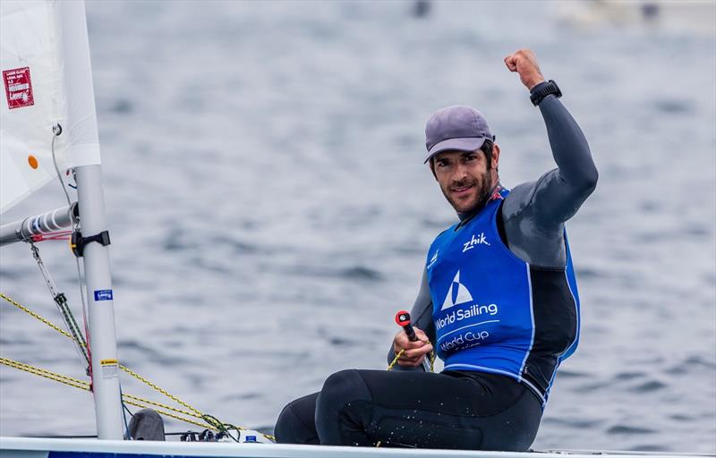 Dylan Fletcher and Stuart Bithell - World Cup Sailing - Hyeres photo copyright World Sailing taken at  and featuring the ILCA 7 class