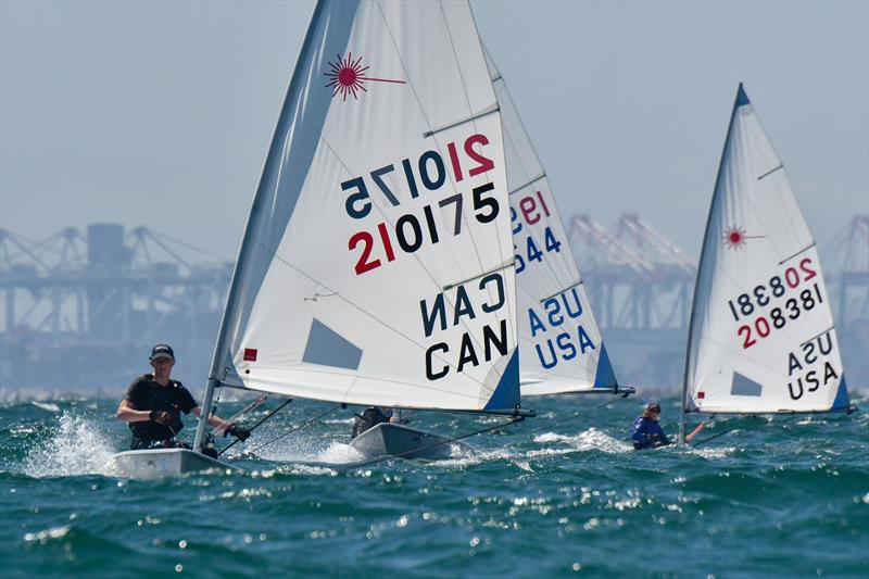 The Moorings Laser North American Championship day 1 photo copyright Tom Walker taken at Alamitos Bay Yacht Club and featuring the ILCA 7 class